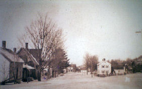 Starksboro, Vermont VT village street looking north
