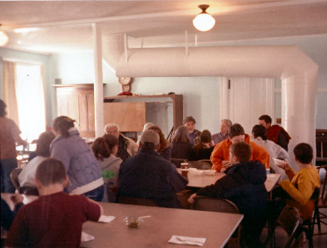 Dining Room for the Starksboro Village Meeting House Sugar on Snow Party Starksboro Vermont (VT)