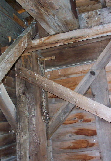 bell wrench for the Troy Bell Foundry bell in the belfry of the Starksboro Village Meeting House, Starksboro, Vermont